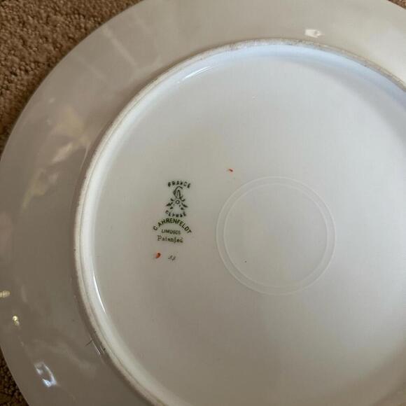 Vintage Limoges C Ahrenfeldt - #AHR5 Floral Serving Tray - Picture 2 of 5